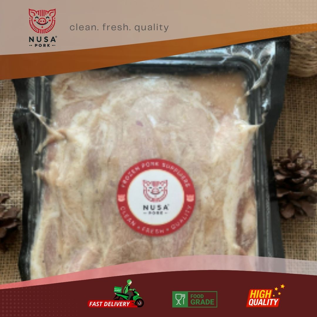 Ham Slice Marinasi 500gr – Paha Babi Slice Siap Masak-image